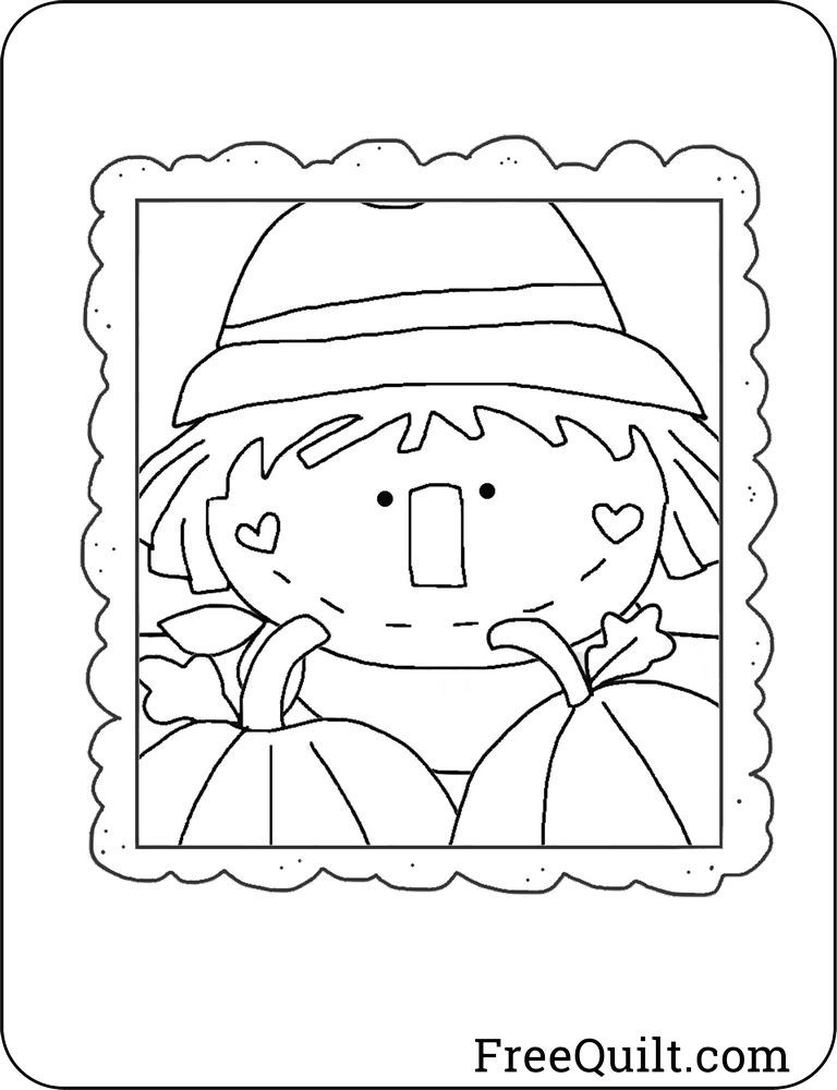 Scarecrow templates clip art