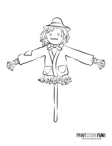 Scarecrow coloring pages crafts learning activities to unlock fall family fun at