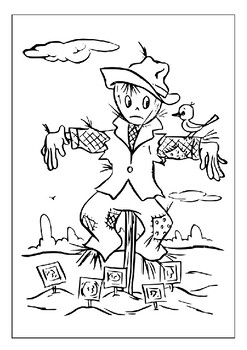 Get your kids excited about gardening with scarecrow coloring pages for kids