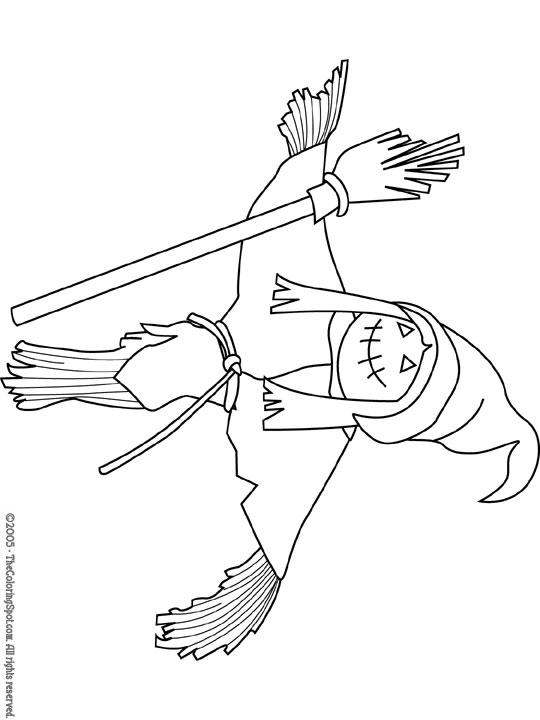 Scarecrow coloring page audio stories for kids free coloring pages colouring printables