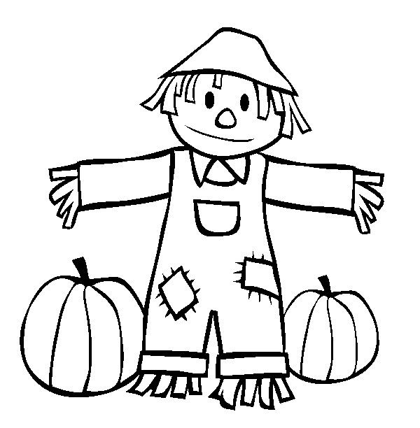 Scarecrow coloring pages