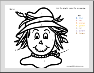 Scarecrow coloring book