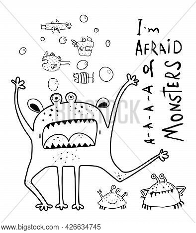 Funny scared vector photo free trial bigstock