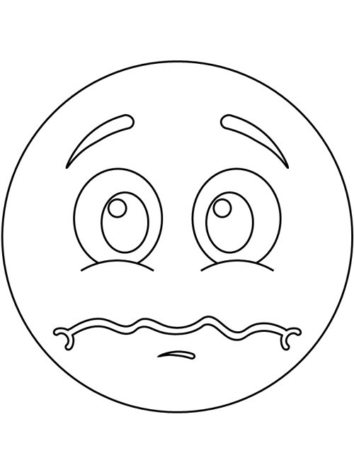 Scared emotion emotions preschool emoji coloring pages emotion faces