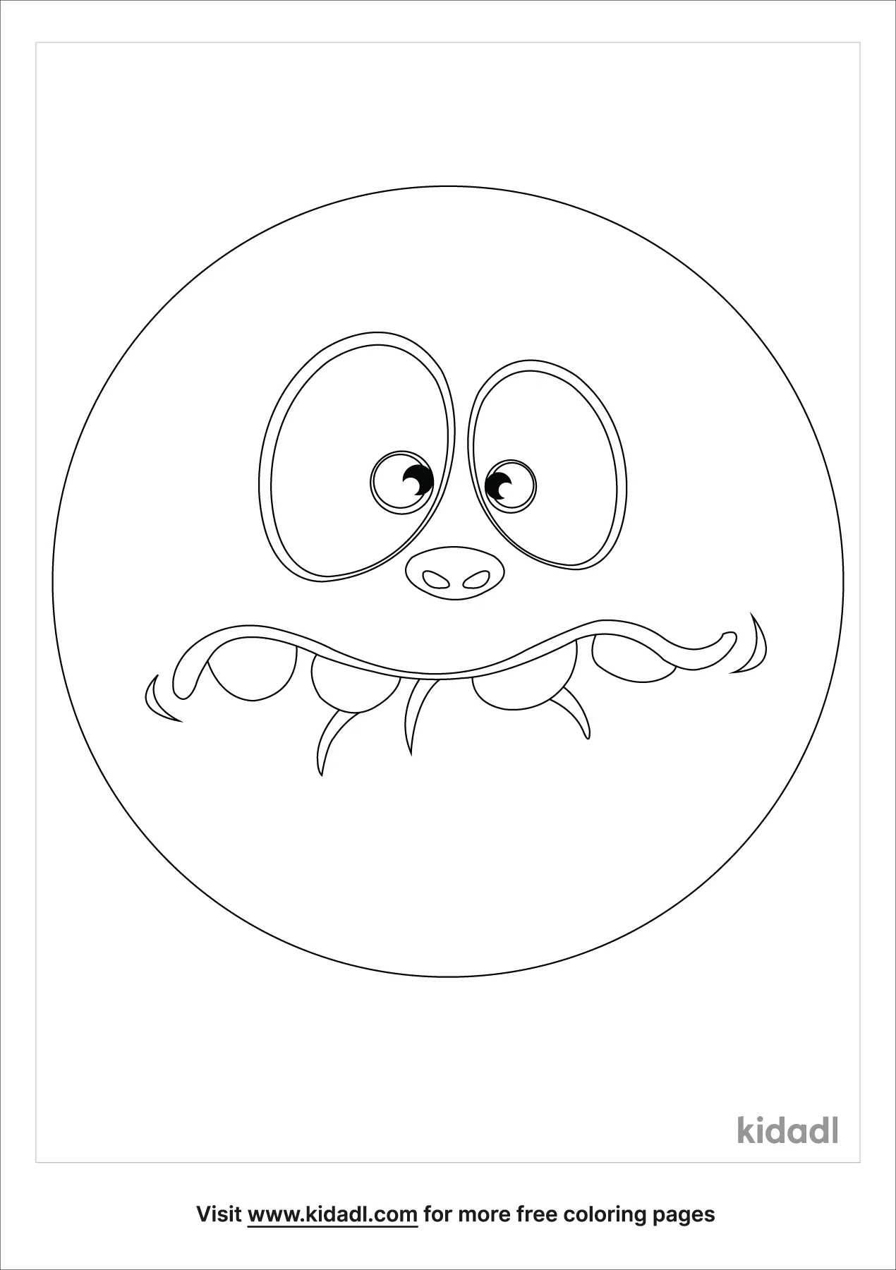 Free afraid fear face mask coloring page coloring page printables