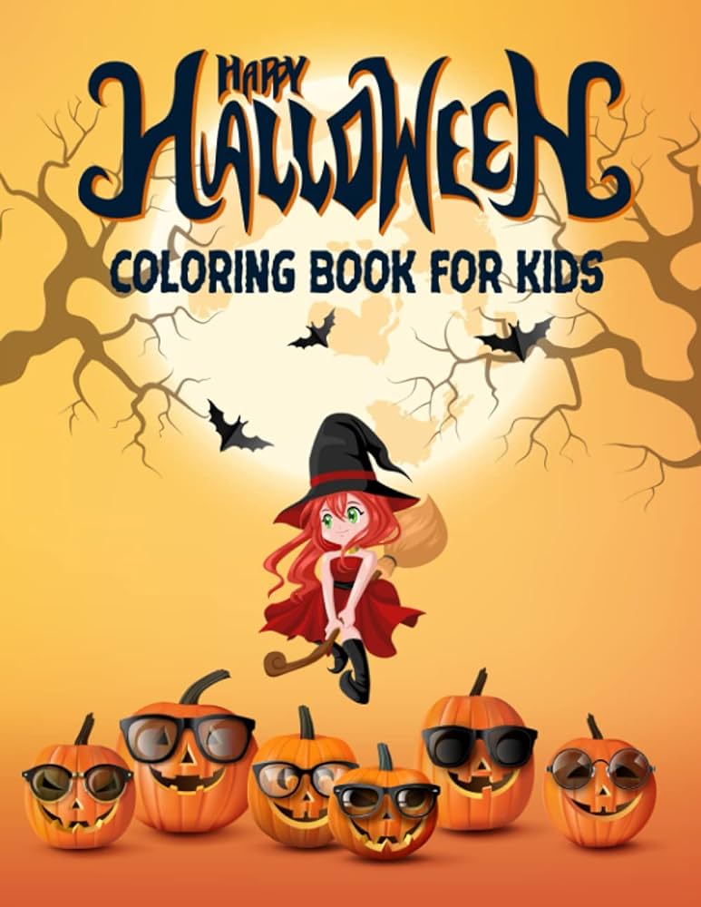 Halloween loring book for kids a spooky loring book for creative children halloween designs including witches cat pumpkins ghosts and more fun spooky scary things loring pages for kids