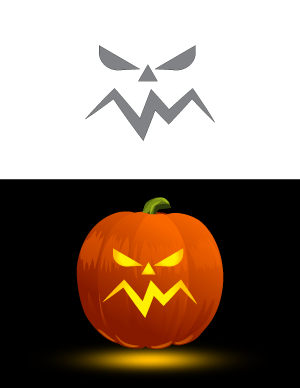 Free printable scary pumpkin stencils