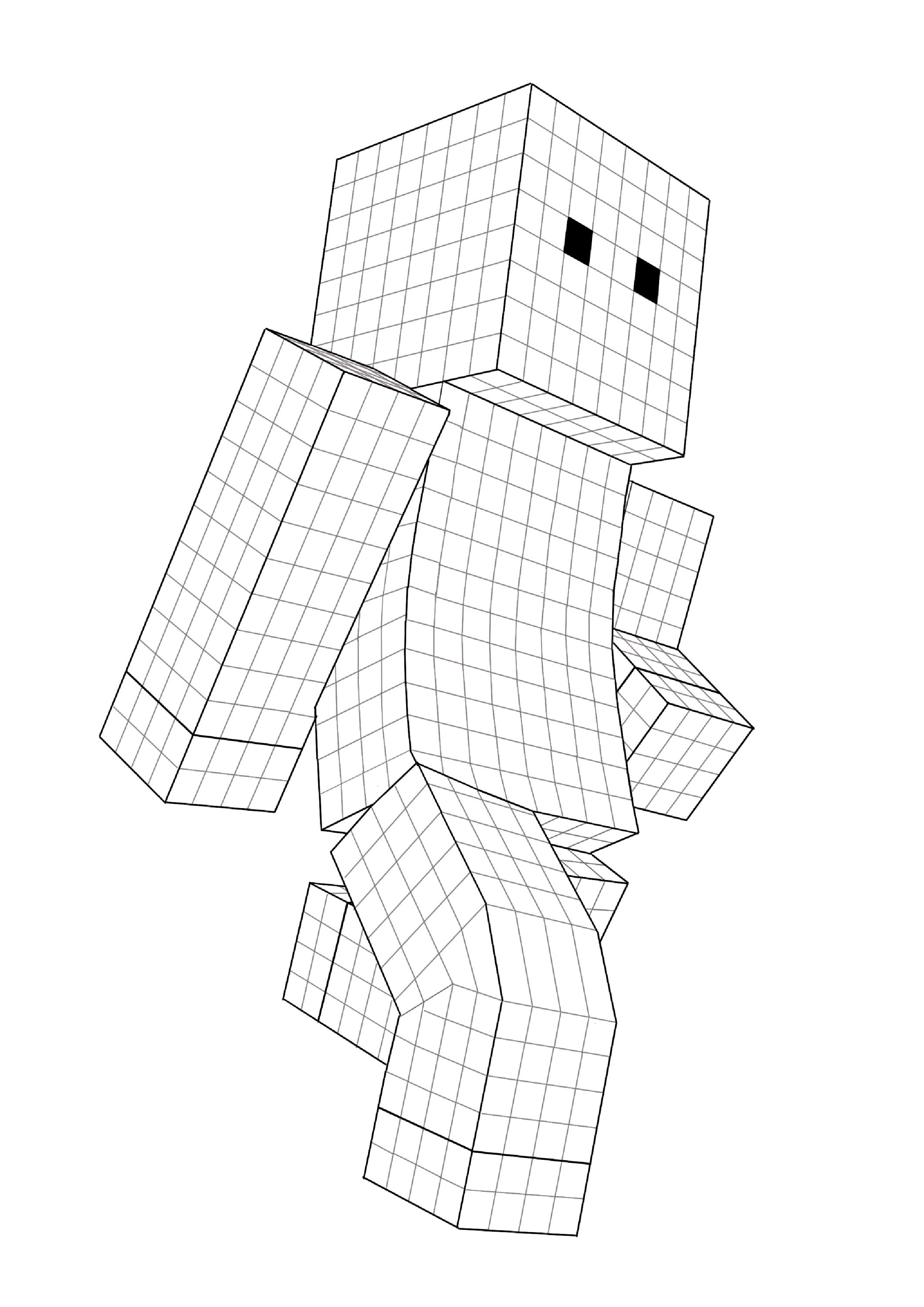 Coloring page minecraft coloring page printable minecraft skin