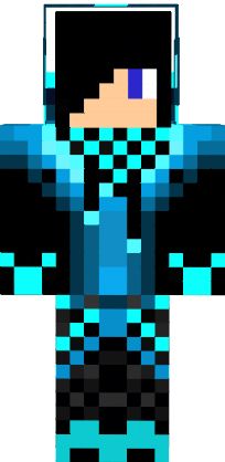 Boy with black hair with a black and blue jacketscarfheadphones and shoesa minecraft skin minecraft skins minecraft minecraft skins cool