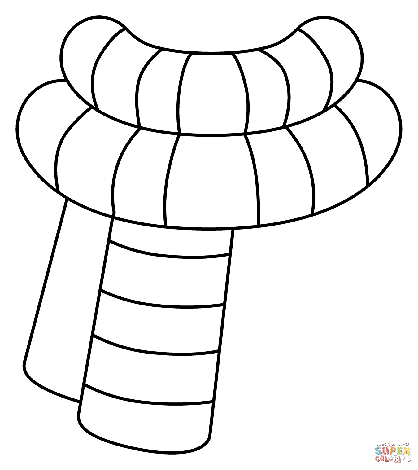 Scarf emoji coloring page free printable coloring pages