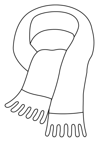 Scarf emoji coloring page free printable coloring pages