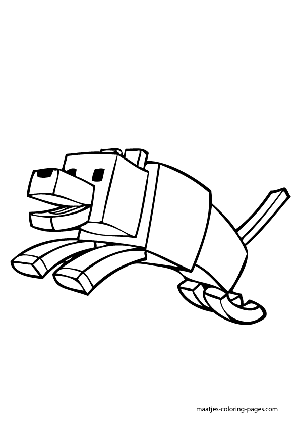 More minecraft coloring pages on maatjes