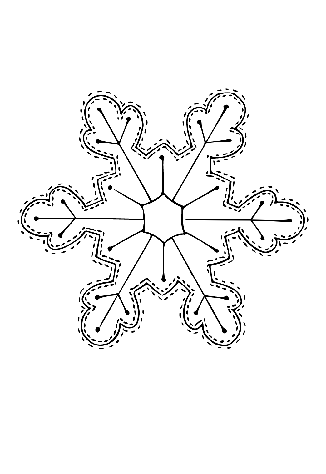 Free printable snowflake cactus coloring page sheet and picture for adults and kids girls and boys