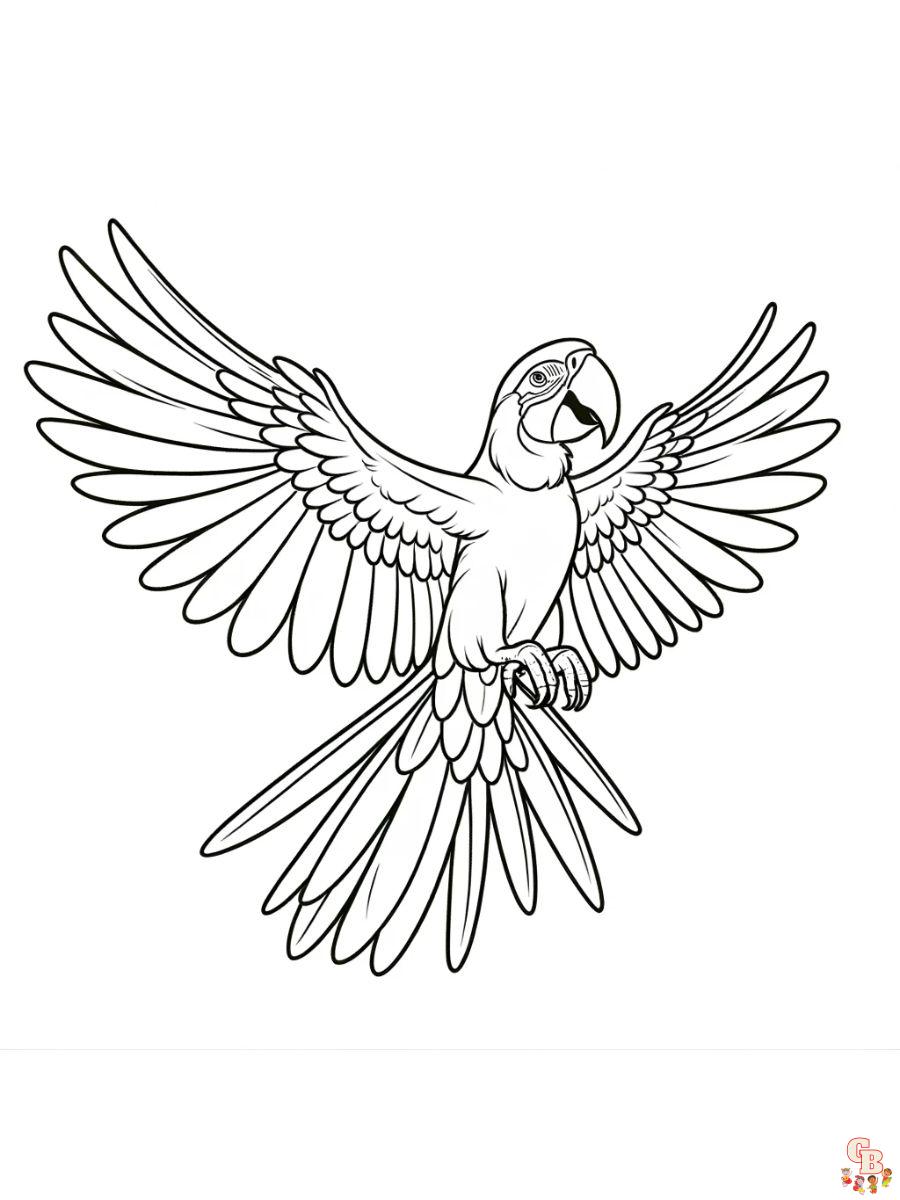 The best parrot coloring pages