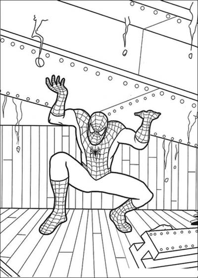 Updated spiderman coloring pages