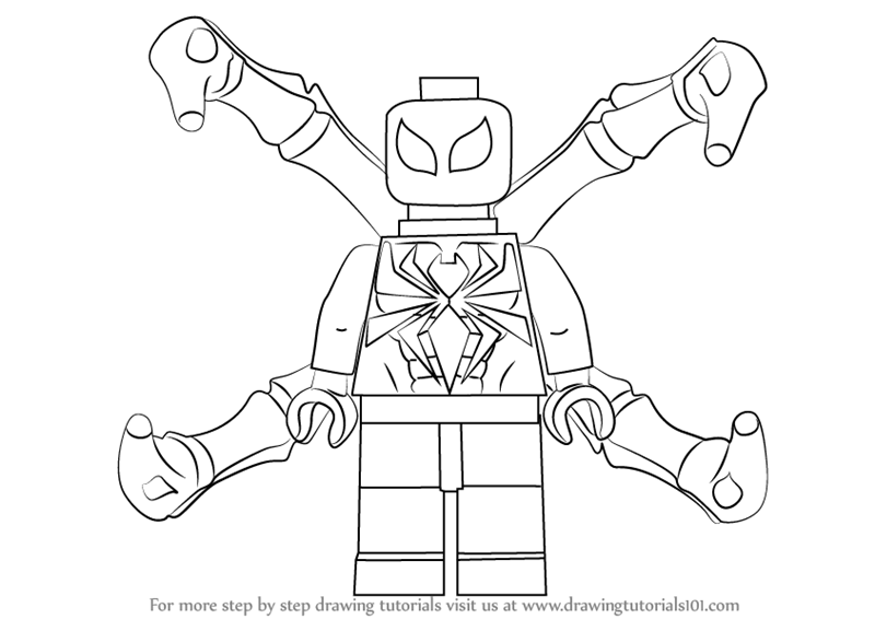 Lego spiderman coloring pages ð to print and color