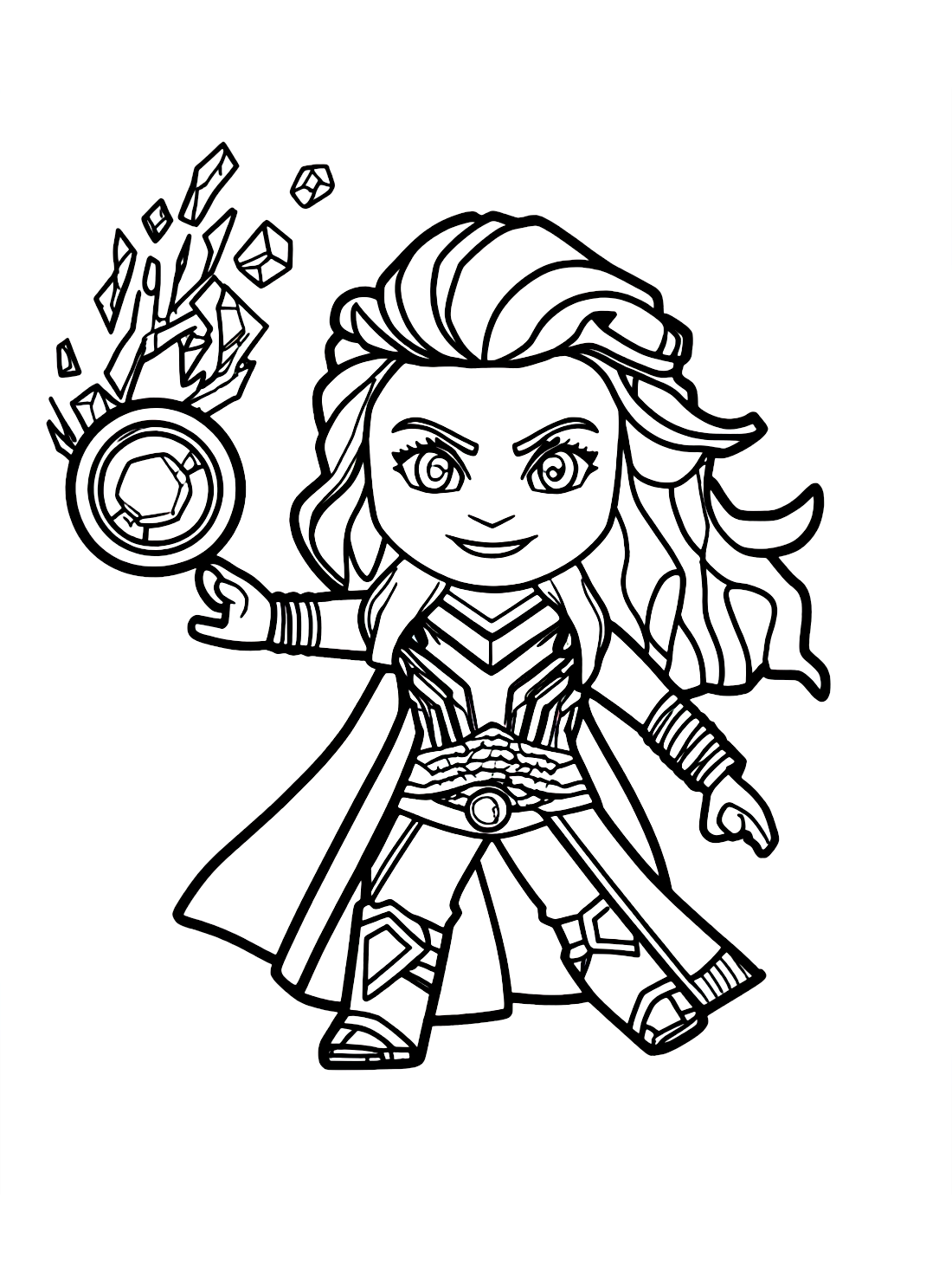 Scarlet witch coloring pages