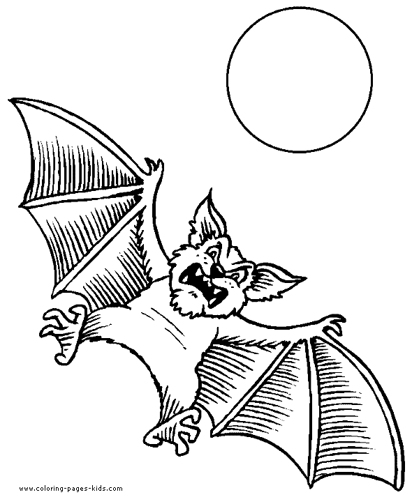 Bats coloring sheet