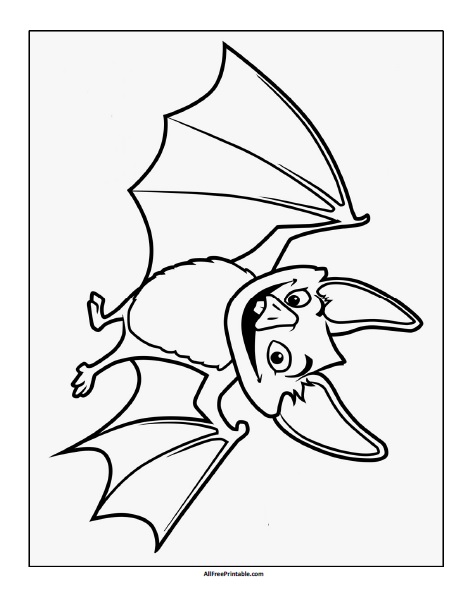 Halloween bat coloring page â free printable