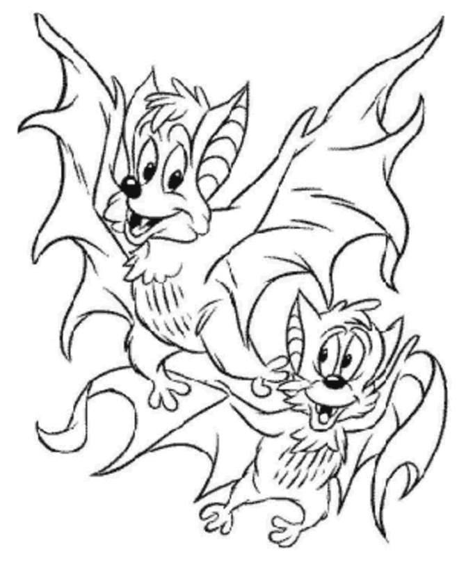 Scary halloween coloring page