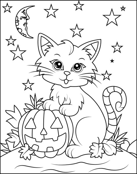 Thousand cartoon cat coloring pages royalty