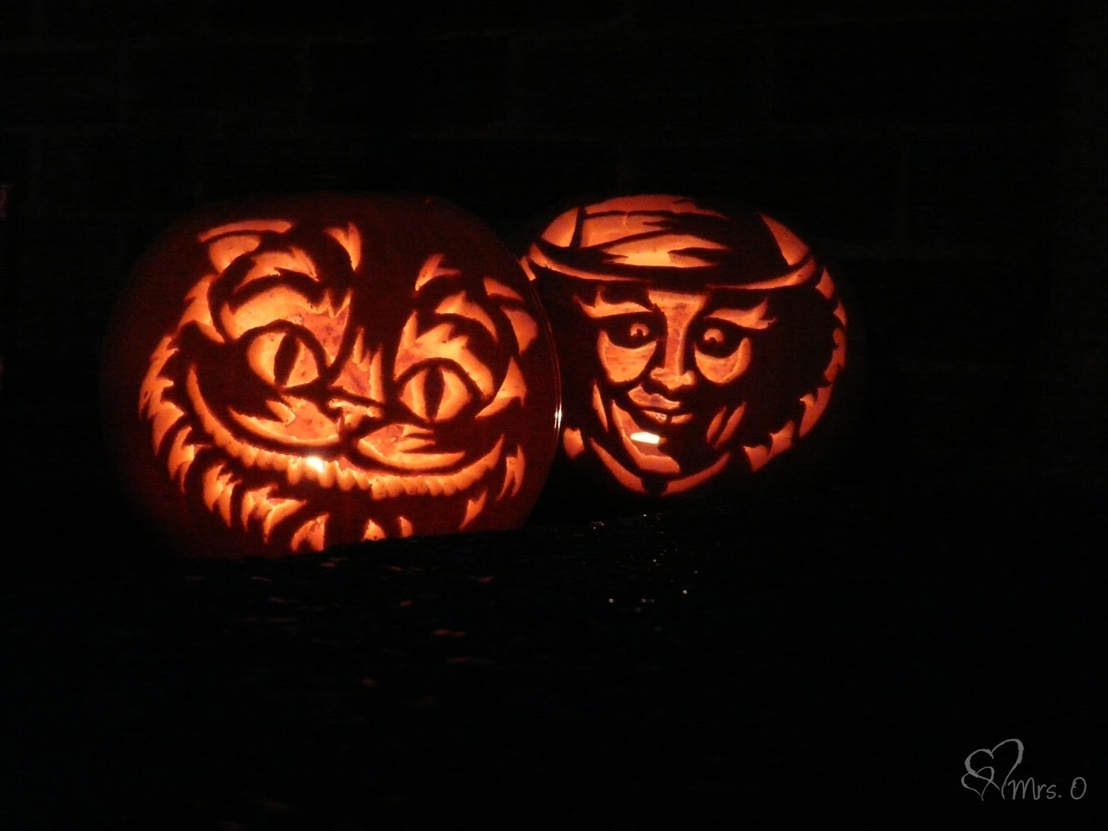 Carving a halloween pumpkin