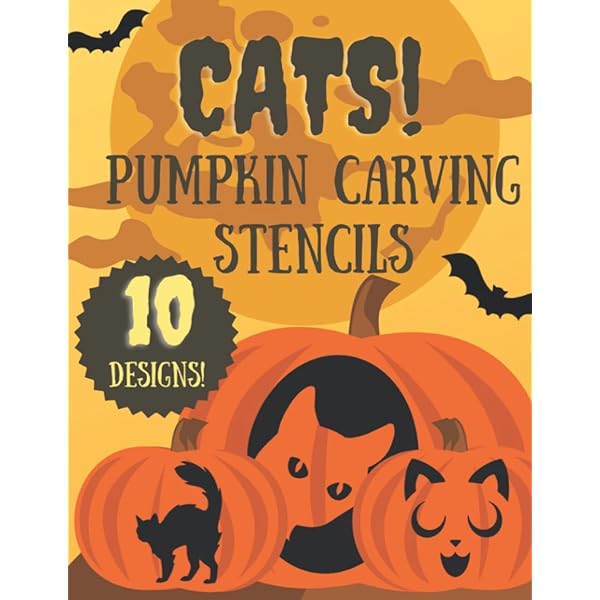 Cat pumpkin carving stencils templates patterns and ideas for a cat