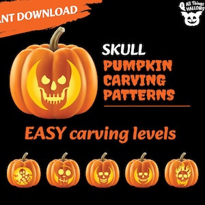 Skeleton pumpkin carving