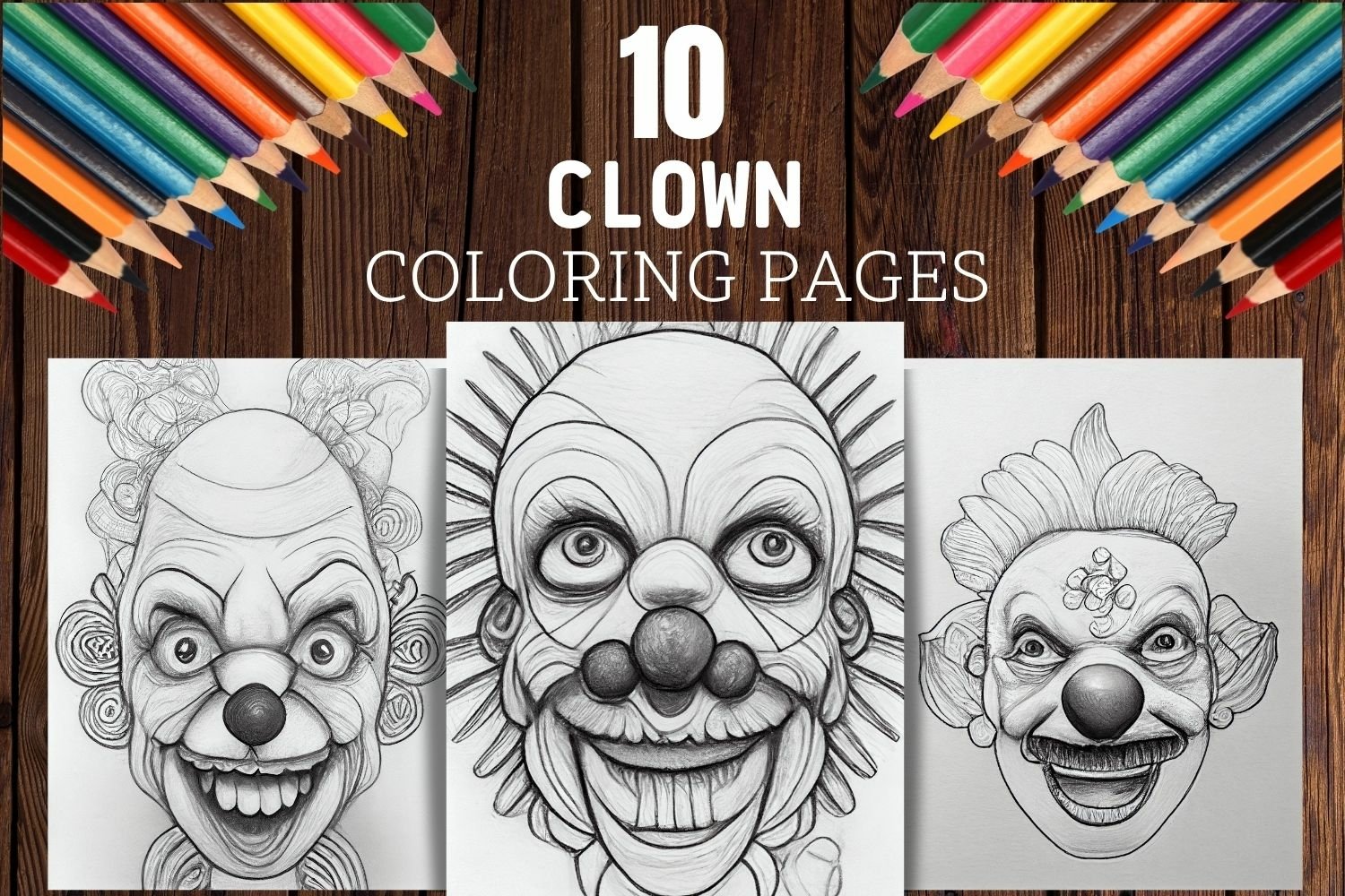 Clown coloring pages