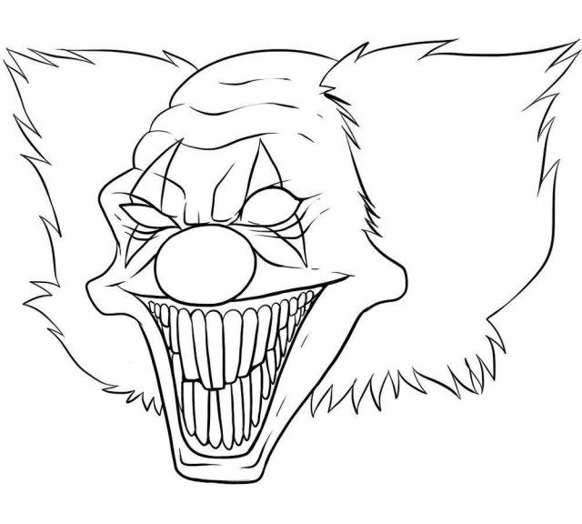 Best photo of scary coloring pages