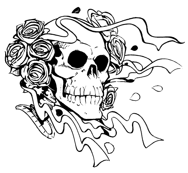 Scary coloring pages