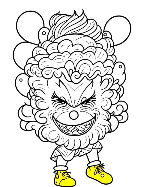 Page scary clowns coloring pages images