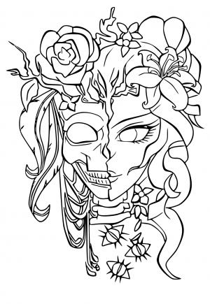 Free printable scary coloring pages for adults and kids