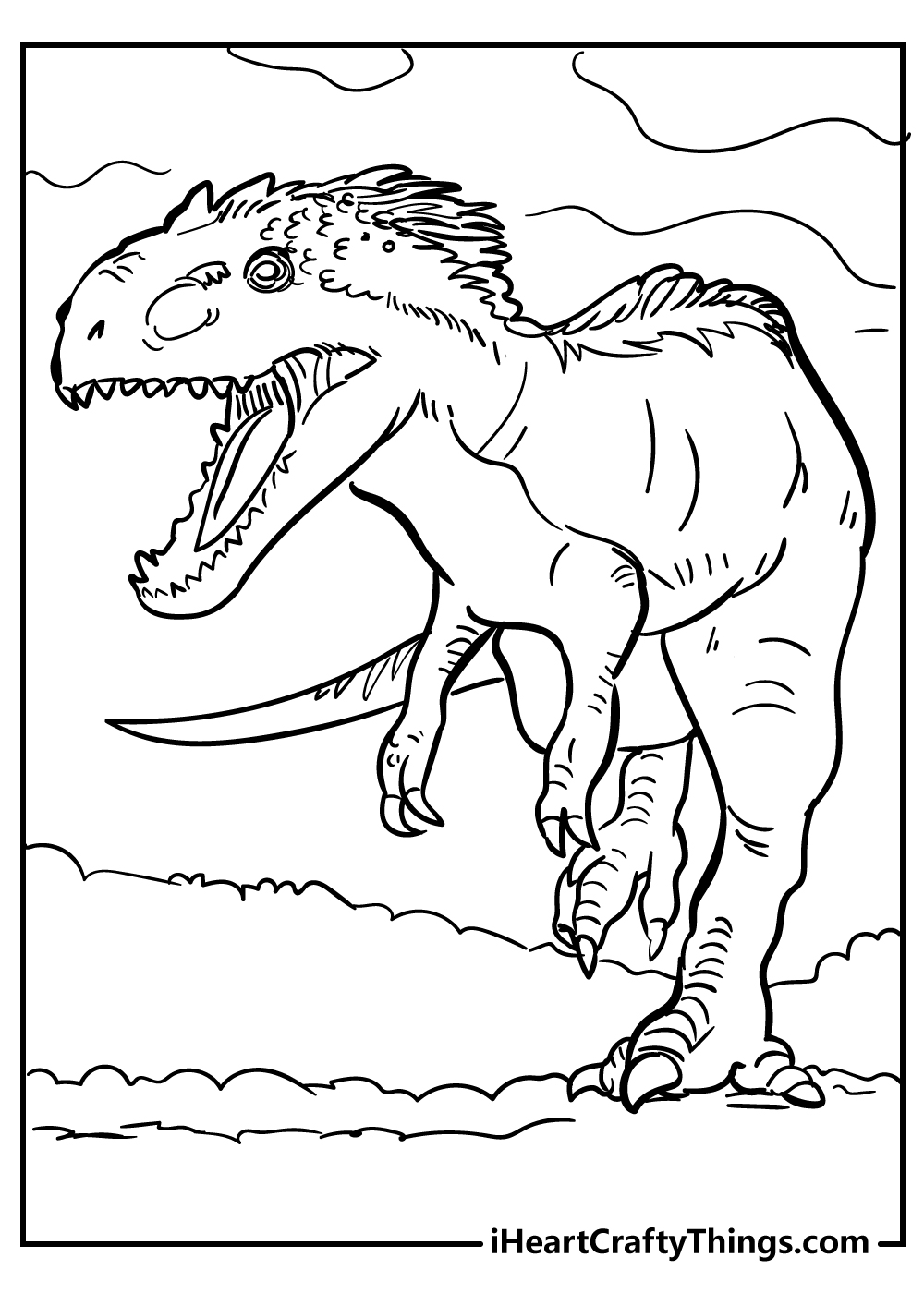 Tyrannosaurus coloring pages free printables