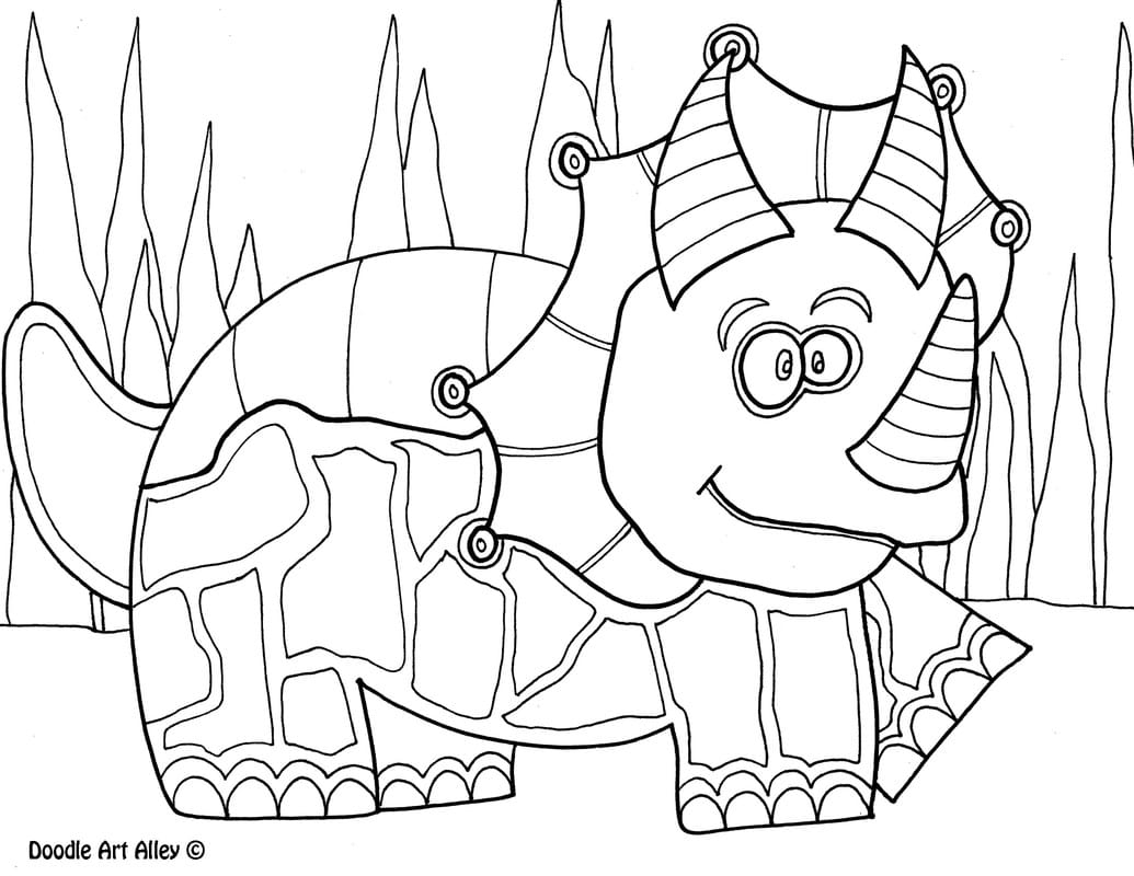 Dinosaur coloring pages