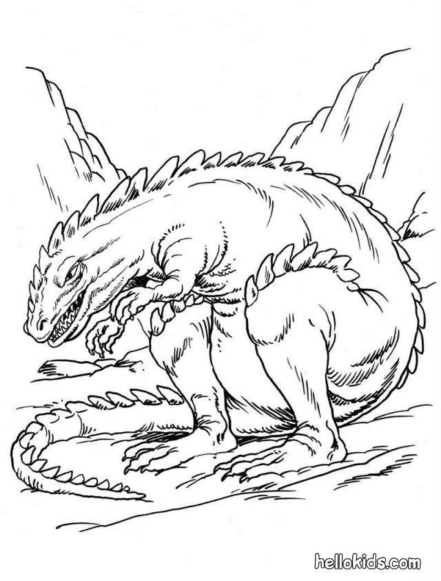 Scary ankylosaurus coloring pages