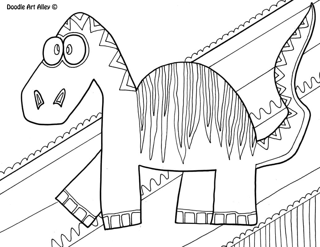 Dinosaur coloring pages