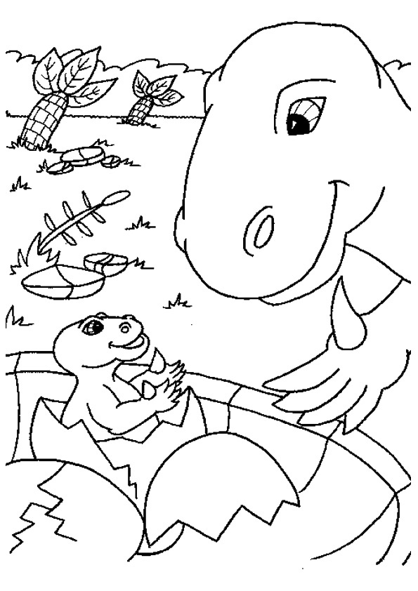 Free printable dinosaur coloring pages for kids