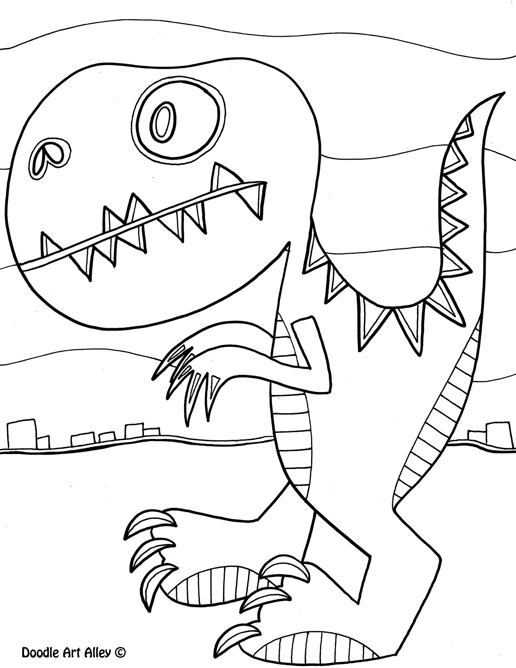 Dinosaur coloring pages