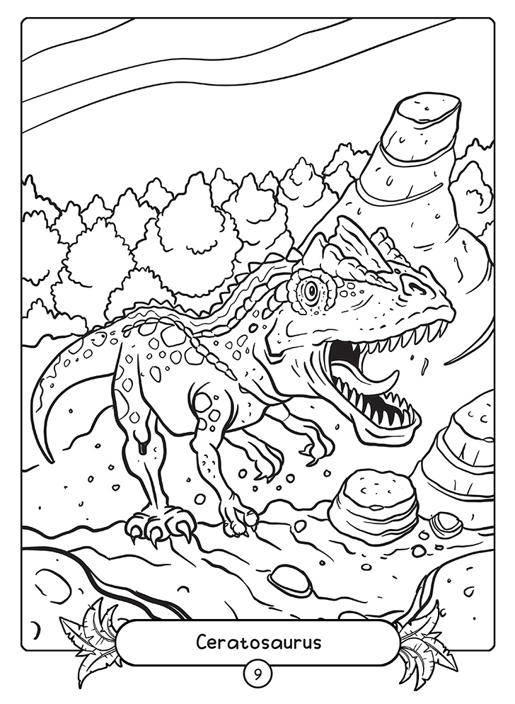 Dinosaur coloring book