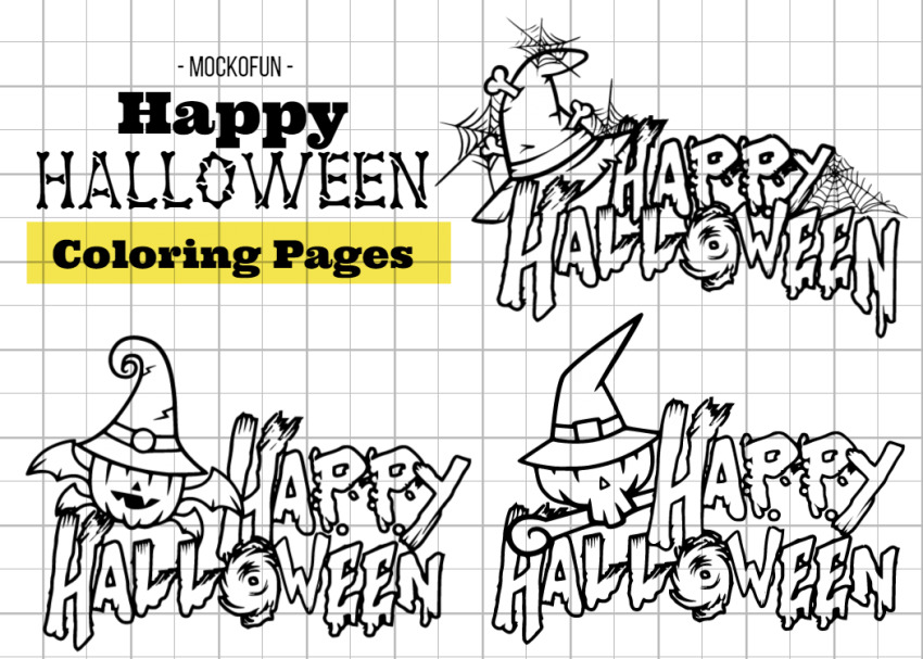 Ð happy halloween coloring pages