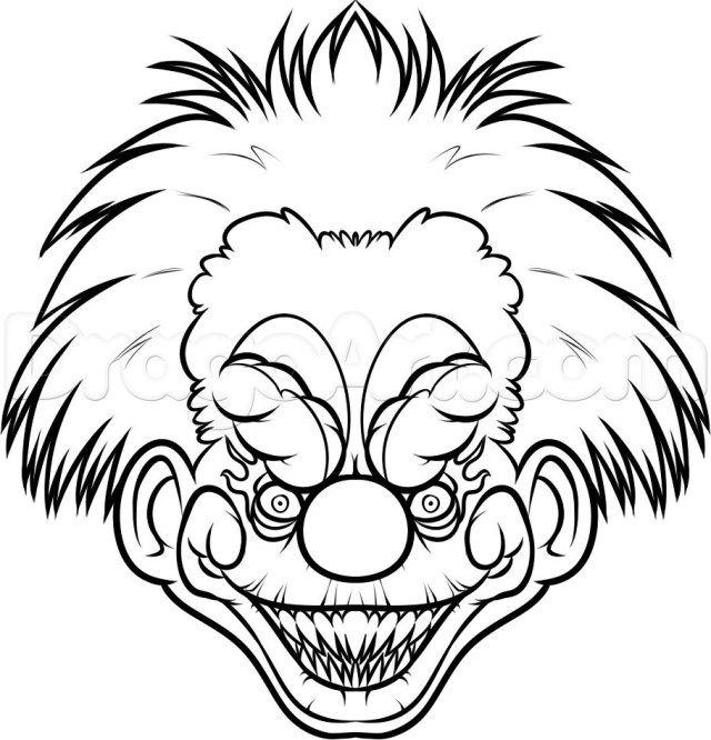 Best photo of scary coloring pages