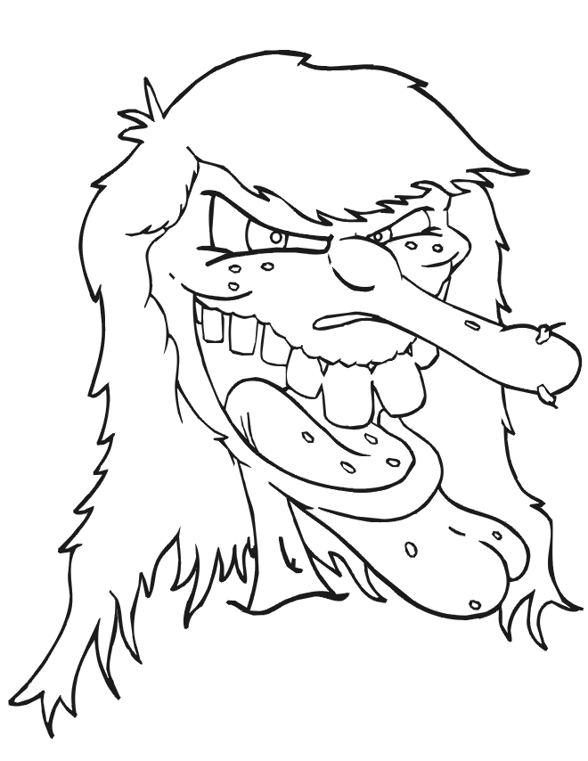 Scary coloring pages