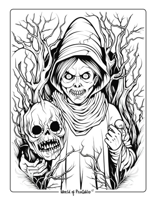 Horror coloring pages