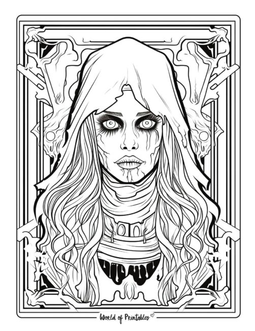 Horror coloring pages