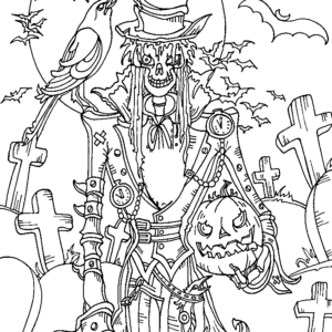 Horror coloring pages printable for free download