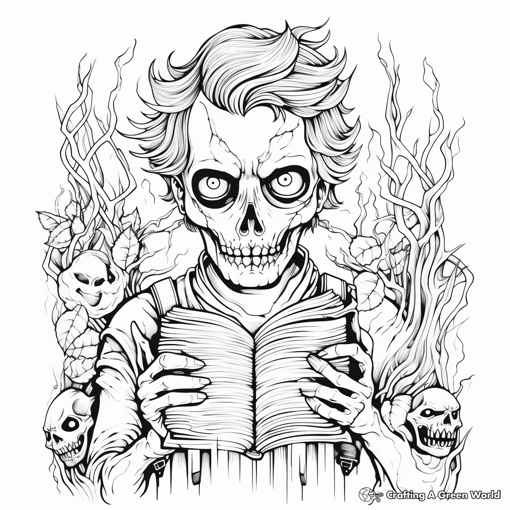 Horror coloring pages