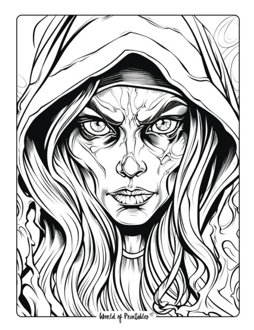 Horror coloring pages