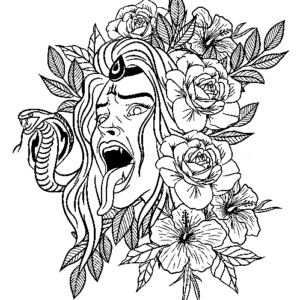 Horror coloring pages printable for free download