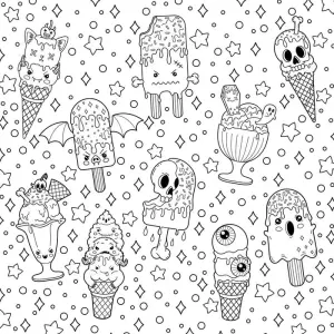 The creepy cute goth coloring book pretty scary coloring pages for year